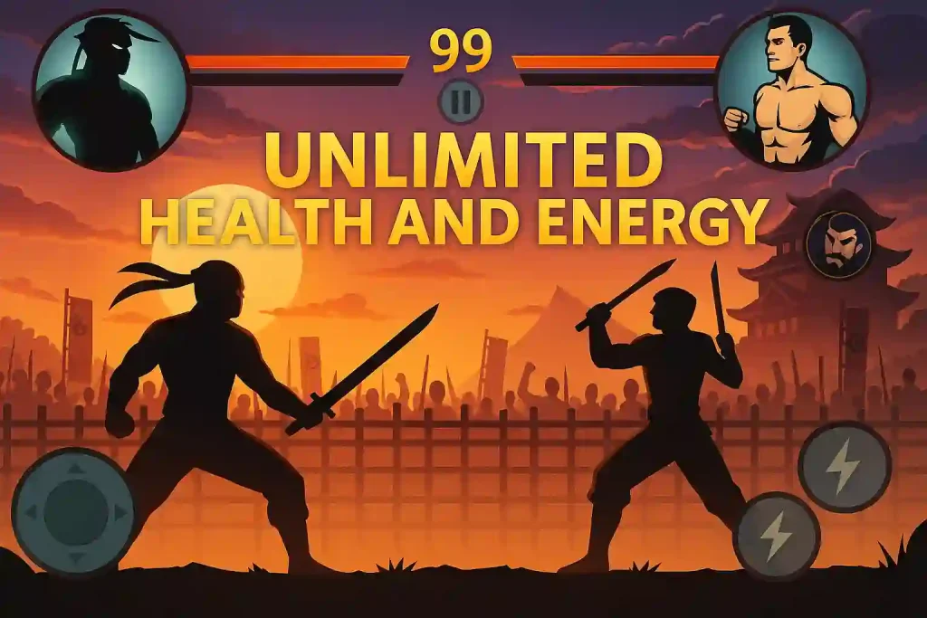 shadow fight 2 mod apk unlimted health and energy