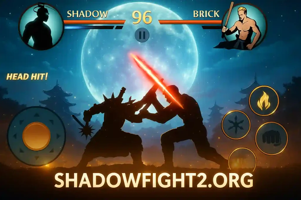 shadow fight 2 mod apk gameplay image